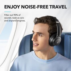 soundcore by Anker Q20i Hybrid Active Noise Cancelling Headphones, Wireless Over-Ear Bluetooth, 40H Long ANC Playtime, Hi-Res Audio, Big Bass, Customize via an App, Transparency Mode